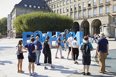 Bei der Stadtfuehrung