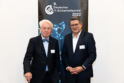Horst Görtz and Christian Bohne from the Horst Görtz Foundation.