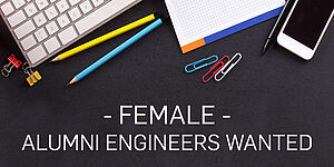 Female Alumni Engineers wanted flyer
