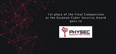 PHYSEC Crowned Winner of ECSO’s European Cybersecurity STARtup Award - News February 2021