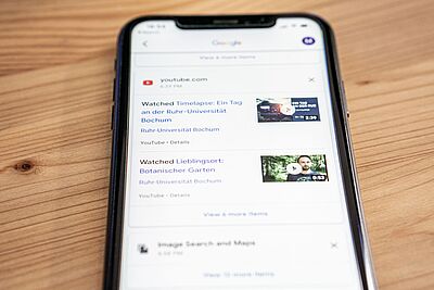 Die Datensammlung  von Google wird in My Activity sichtbar. 